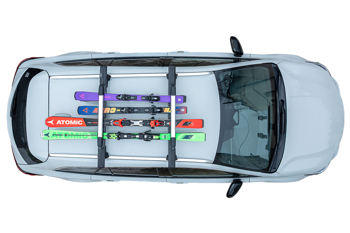 Inter Pack Frostline 4 - ausziehbarer Aluminiumhalter für 4 Paar Ski oder 2 Snowboards