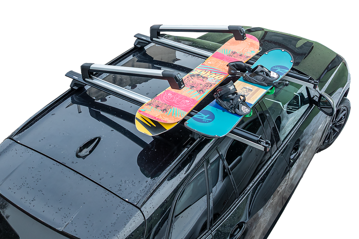 Inter Pack Frostline 6 – ausziehbarer Aluminiumhalter für 6 Paar Ski oder 4 Snowboards