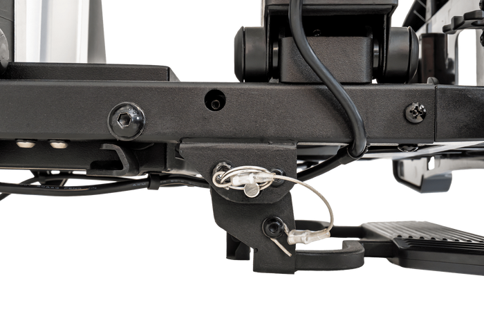 Inter Pack Velox 2 LED – faltbarer Anhängerkupplungs-Fahrradträger für 2 Fahrräder mit LED-Beleuchtung