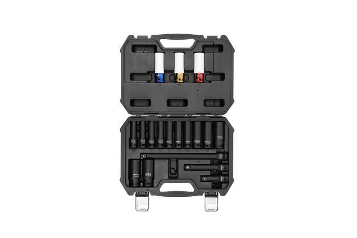 YATO YT-10566 1/2″ Schlagschrauber-Steckschlüsselsatz 18-teilig