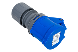 MANTES 2P+Z Steckdose, tragbare Steckdose 16A 230V mit Klappe