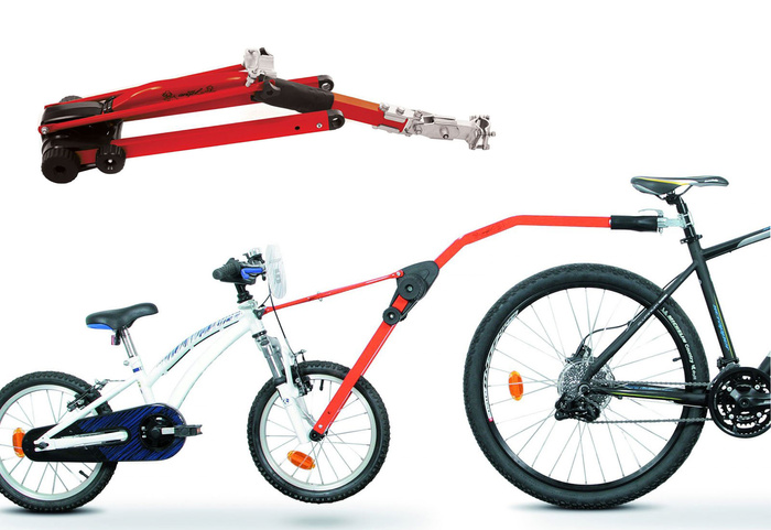 Trail Angel - Anhängerkupplung für ein Kinderfahrrad (rot)