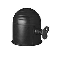 ProPlus 344162 Kugelkopfabdeckung für Anhängerkupplung, schwarz, mit Schloss