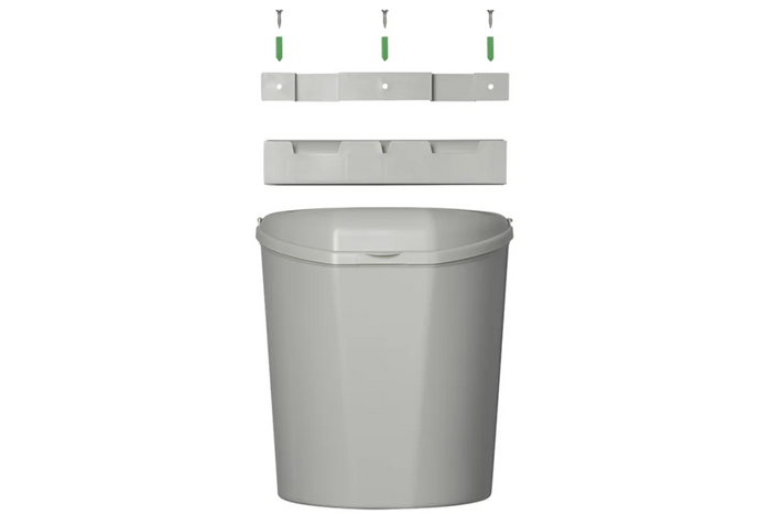 ProPlus 370402 Abfallbehälter mit Deckel für Anhänger und Wohnmobile, 6 l