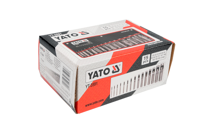 YATO YT-3591 Lederlocher 2-22mm 15 Stück.