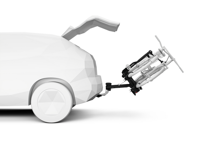 Thule EasyFold 3 - składany bagażnik rowerowy na hak na 2 rowery (944100)