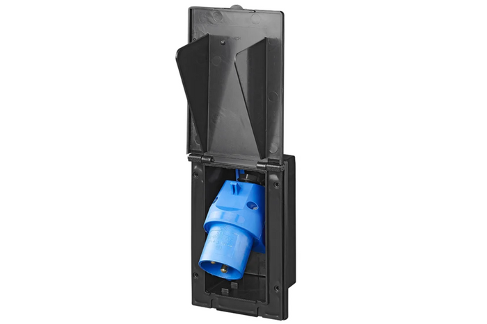 CEE ProPlus 373505BK Außensteckdose, 160 × 100 mm, schwarz