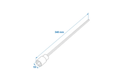 ProPlus 360030 Ausziehbare Stützverlängerung für 340 mm 19 mm Trägeranhänger