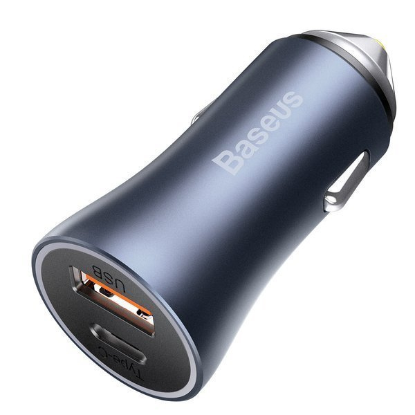 BASEUS Golden Pro 2xUSB 40W Autoladegerät-Set + USB-Kabel