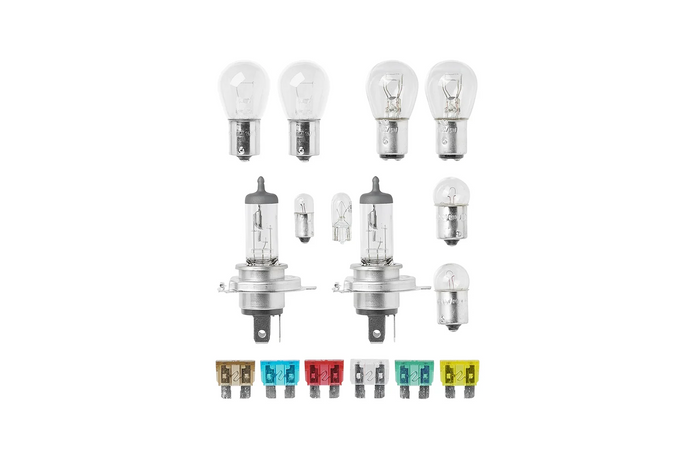 H4-Lampenset für Wohnmobile und Pkw, ProPlus 410134, 16-teiliges Ersatzteilset