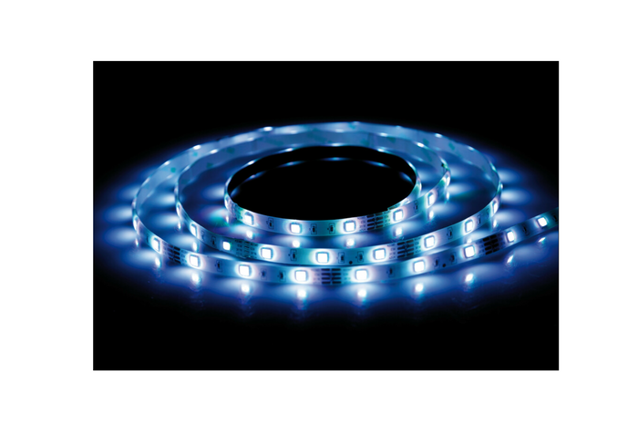 RGB-LED-Streifen mit selbstklebendem Band, Lampe 12/24 V, 200 cm