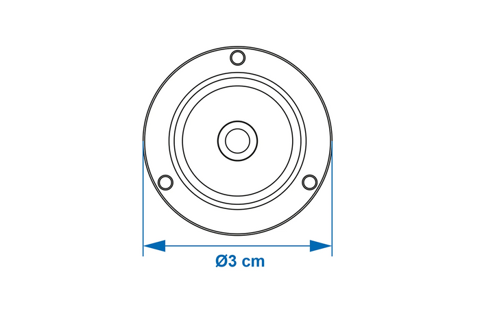 ProPlus 341217 runde Wasserwaage, Durchmesser 3 cm