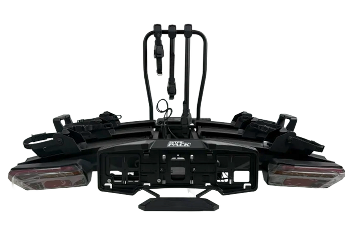 Platforma rowerowa na hak WG-TPAF3 na 3 rowery składana światła LED (czarna)