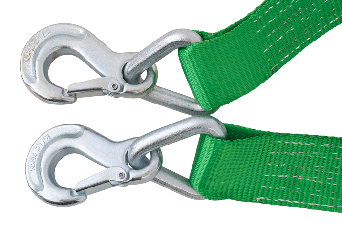 Abschleppseil mit Haken HILLS Abschleppgurt 5 m/60 mm/6 t grün