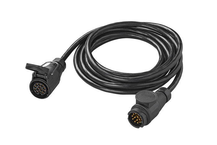 ProPlus 343528 Anhängerverlängerungskabel, 13-poliger Stecker/Buchse, 5 m