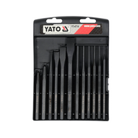 YATO YT-4714 Meißel und Stempel, Set mit 12 Teilen.