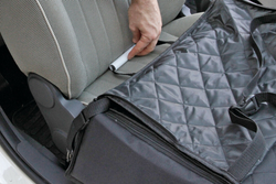 Hundetransportbox mit Lampe, Autositzschutz 40x40cm