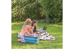 Picknickkorb mit Deckel ProPlus 370315, faltbarer Korb mit Tischfunktion, 20 l