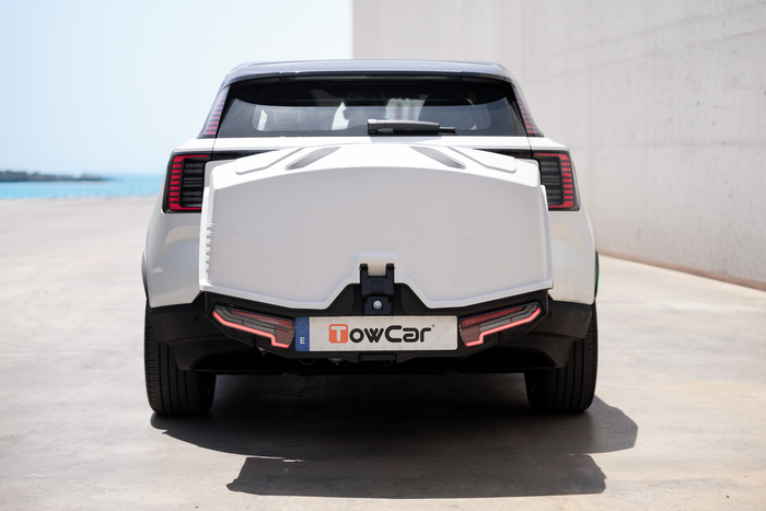 Towbox Alpha Classic Grau - Heckträgerbox