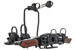 Inter Pack Velox 2 LED – faltbarer Anhängerkupplungs-Fahrradträger für 2 Fahrräder mit LED-Beleuchtung