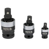 YATO YT-10642 Schlaggelenksatz 1/4", 3/8", 1/2" 3 Stück.