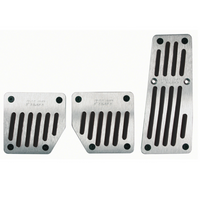 LAMPA TOURING BLACK PILOT Aluminium-Pedalkappen mit rutschfester Gummibeschichtung