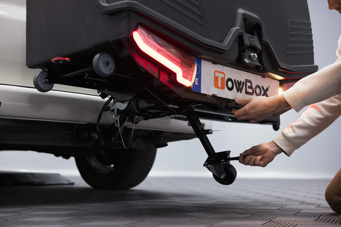 Towbox Camper Alpha schwarze LED (kurz) - Heckträgerbox