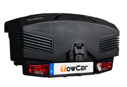 Towbox EVO urban black - Anhängerkupplungs-Gepäckträgerbox