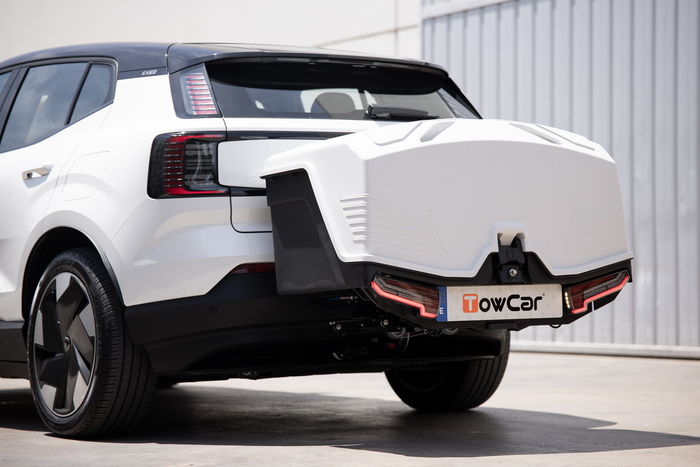 Towbox Alpha Classic Grau - Heckträgerbox