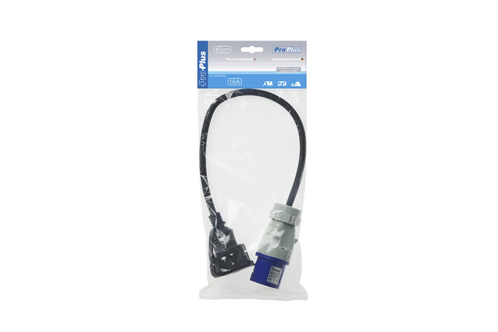 Adapter mit CEE-Stecker und Schuko-Steckdose 16 A 230 V mit Schutzkontakt ProPlus 373530 40 cm Kabel