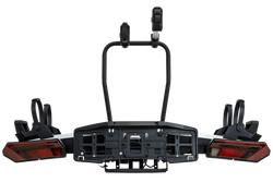 Inter Pack Velox 2 LED – faltbarer Anhängerkupplungs-Fahrradträger für 2 Fahrräder mit LED-Beleuchtung