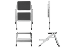 ProPlus 360823V01 Faltbare Campingtreppe, Zweistufentreppe, 150 kg