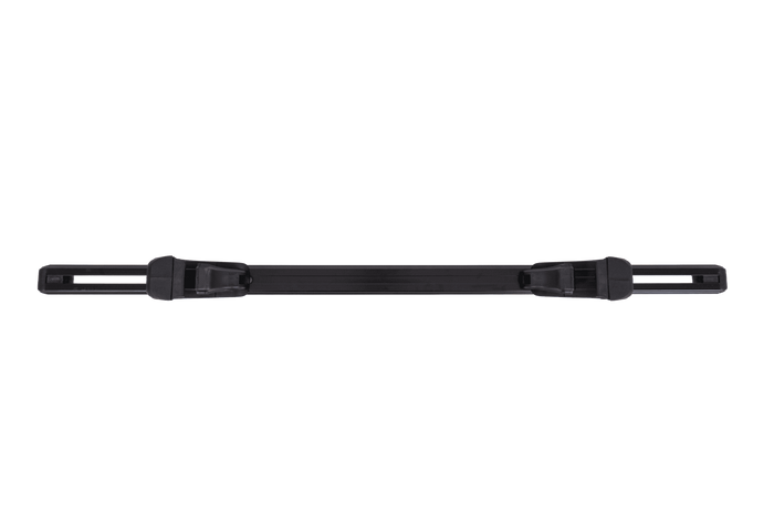 Eco Alubase 120 Dachträger - universeller Aluminium-Dachträger für offene Dachreling (schwarz)