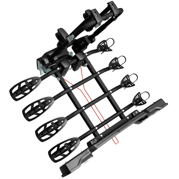 Peruzzo Parma 4 - Anhängerkupplungs-Fahrradträger für 4 Fahrräder (schwarz)