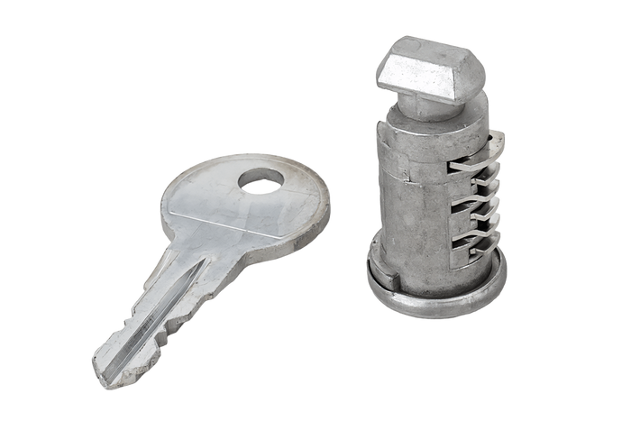 Set mit universellen Schlössern und Schlüsseln (4 Stück).