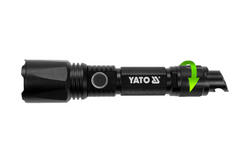 YATO YT-08559 LED 900lm Multifunktions-Taschenlampe, Powerbank, Flaschenöffner, Notfallhammer