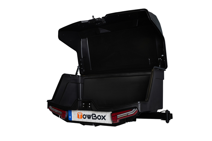 Towbox Camper Alpha schwarze LED (lang) - Heckträgerbox