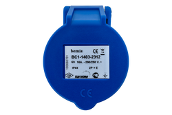 MANTES 2P+Z Steckdose, tragbare Steckdose 16A 230V mit Klappe