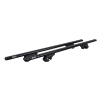 Eco Alubase 120 Dachträger - universeller Aluminium-Dachträger für offene Dachreling (schwarz)