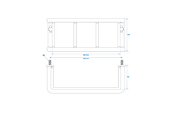 ProPlus Schutzgitter für Anhänger-Rückleuchten, Rückleuchtenabdeckung 228 x 105 x 80 mm