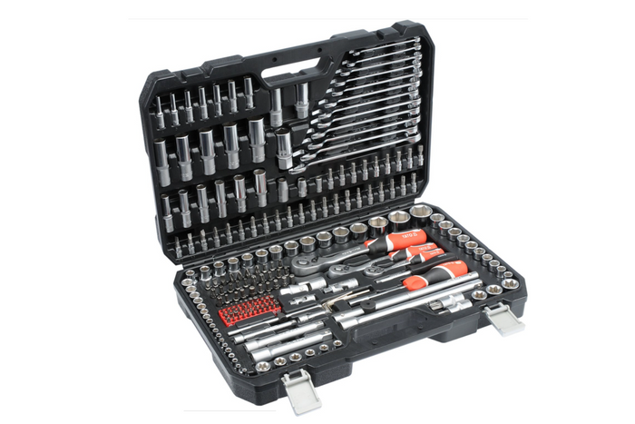 YATO YT-38841 Werkzeugsatz 1/2'' 3/8" 1/4" 216-teilig.