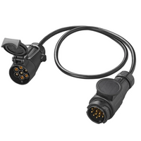 ProPlus Adapterkabel für Anhängerkupplungssteckdose 13/7-polig, 80 cm
