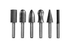Satz YATO YT-61711 Schaftfräser für Metall, 6-mm-Aufnahme für Geradschleifer, 6-teilig