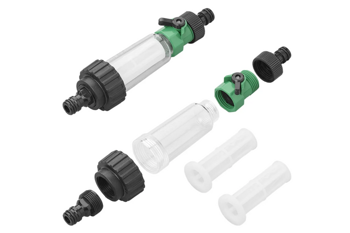ProPlus 150770 Wasserhahn-/Schlauchwasserfilter mit Universalanschluss und zusätzlichem Filter