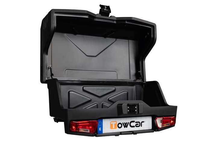 Towbox EVO urban black - Anhängerkupplungs-Gepäckträgerbox