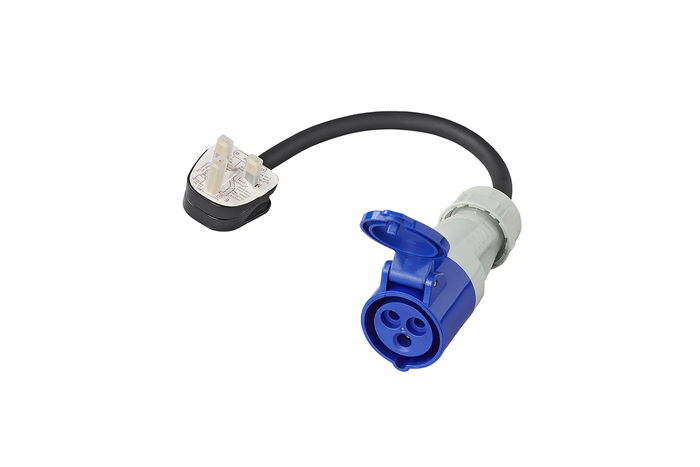 Adapter mit CEE-Stecker und UK-Steckdose, UK ProPlus 373522DE, Kabellänge 40 cm, 16 A, 230 V