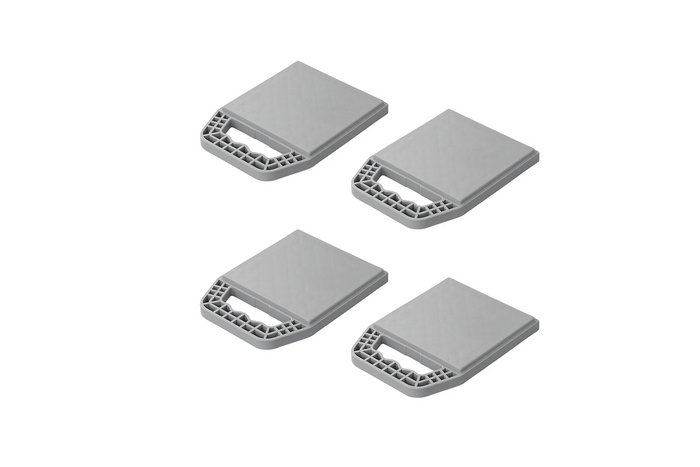 Satz mit vier ProPlus 361538V01 Anhängerstabilisierungs-Stützplatten