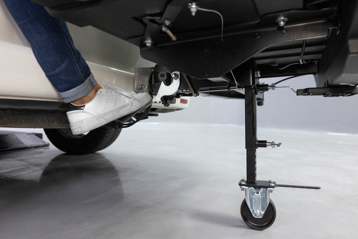 Towbox V3 Camper lang schwarz - Gepäckbox für Anhängerkupplung