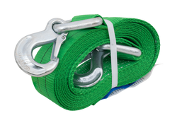 Abschleppseil mit Haken HILLS Abschleppgurt 5 m/60 mm/6 t grün