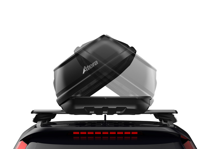 Atera Casar XL Dachbox, Schwarz Metallic